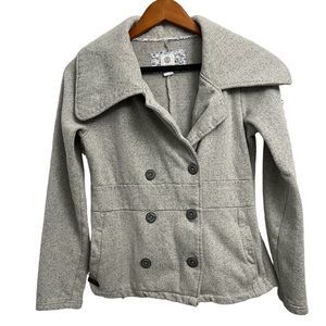 Womens Junior Element Light Grey Peacoat